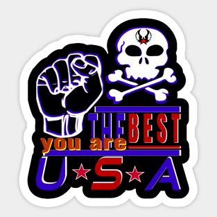 You Are The Best USA Design the strongest sea pirates- Iron hand Sticker